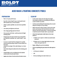 Acid Wash Painting - Concrete Pools
